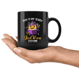 "Bookworm costume"11oz Black Mug - Gifts For Reading Addicts