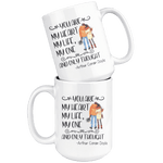 "My heart my life"15oz white mug - Gifts For Reading Addicts