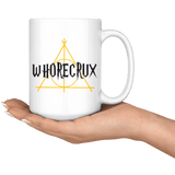 "Whorecrux"15oz White Mug - Gifts For Reading Addicts