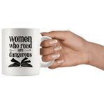 "Women who read"11oz white mug - Gifts For Reading Addicts