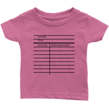 Library Card Infant T-Shirt - Gifts For Reading Addicts