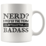 "Nerd?"11oz White Mug - Gifts For Reading Addicts